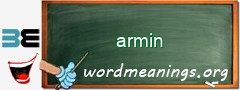 WordMeaning blackboard for armin